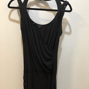 Guess black sequin shoulder straps sz S